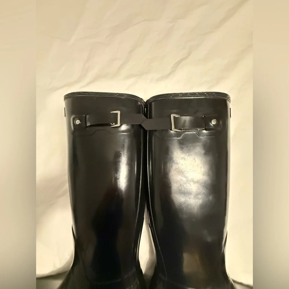 NWOT Black Hunter Tall Rain Boots, Size 9 - Picture 12 of 16